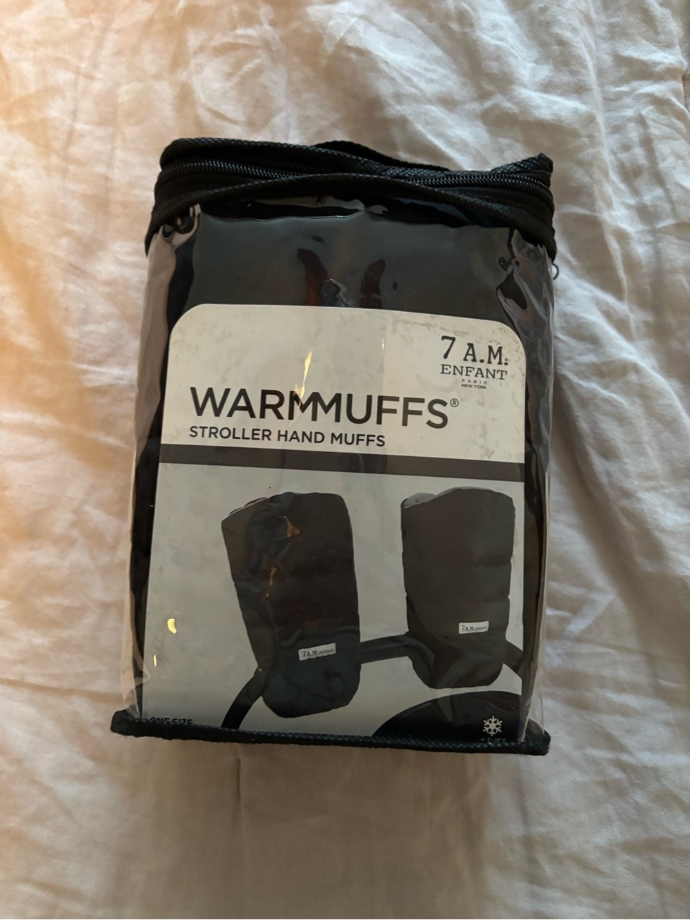 7 A.M. Enfant Warmmuffs Stroller Hand Muffs - Black
